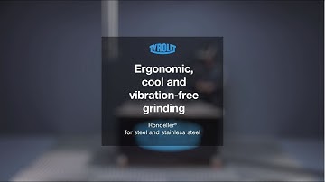 Rondeller® for steel and stainless steel: Ergonomic, cool and vibration-free grinding