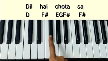 Dil Hai Chota Sa Tutorial (Chords+Melody) | Roja | A R Rahman | Keyboard