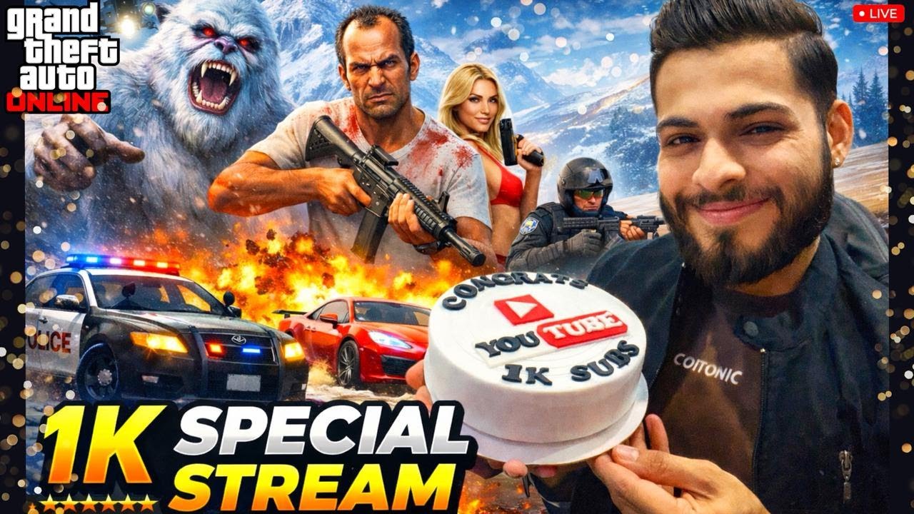 GTA 5 LIVE 🔥 SPECIAL STREAM | CHAOS MODE 💥 ROAD TO 10K SUBS 🚀 - YouTube