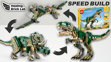 LEGO Creator 31151 T.rex All 3 Models Speed Build