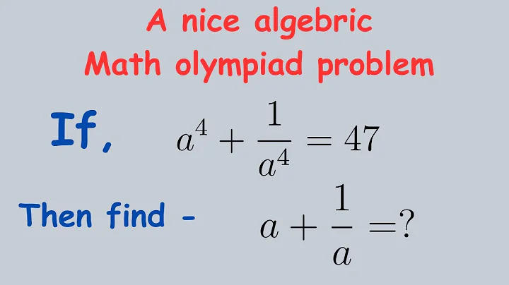 Iceland math olympiad problem | You should know this trick |