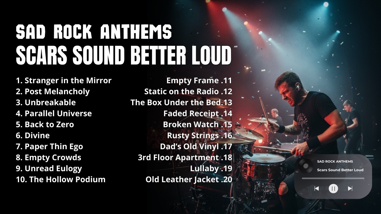 Emotional Slow Rock Playlist – Scars Sound Better Loud – Sad Rock Anthems