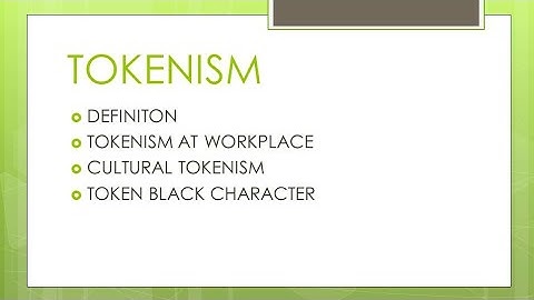 Tokenism || Tokenism at workplace || Cultural tokenism || Token black Character