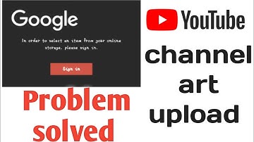 How to fix channel Art error in YouTube/ YouTube channel art /banner not uploading problem solved