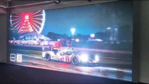 RGB animated lightbox in a car showroom. #animatedlightbox #displaylightbox