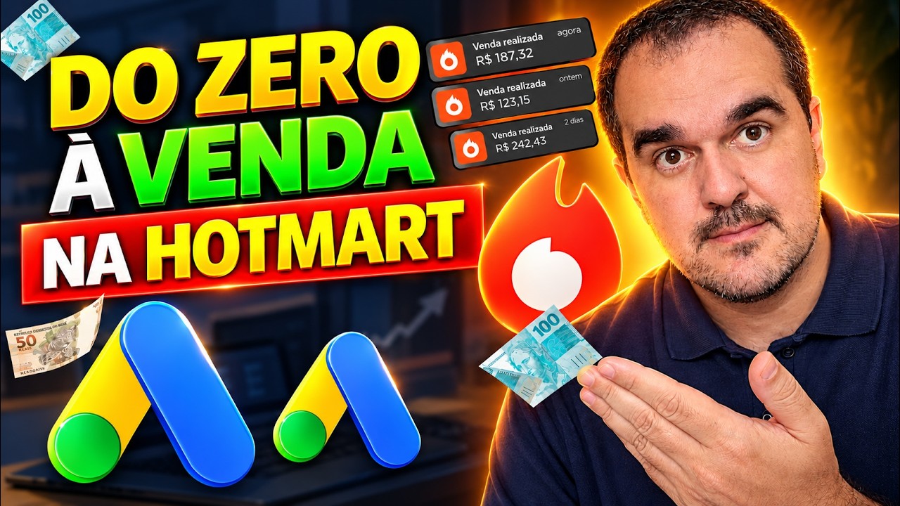 🟧Como ANUNCIAR no GOOGLE ADS como AFILIADO HOTMART do Zero (FATURE HOJE ...