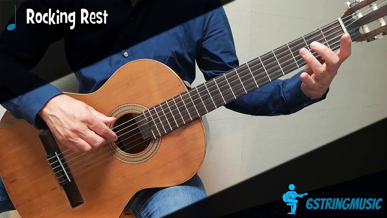 Guitar Train 1 - Rocking Rest - Gitaarles voor beginners - Marcel van Dorst - Slow