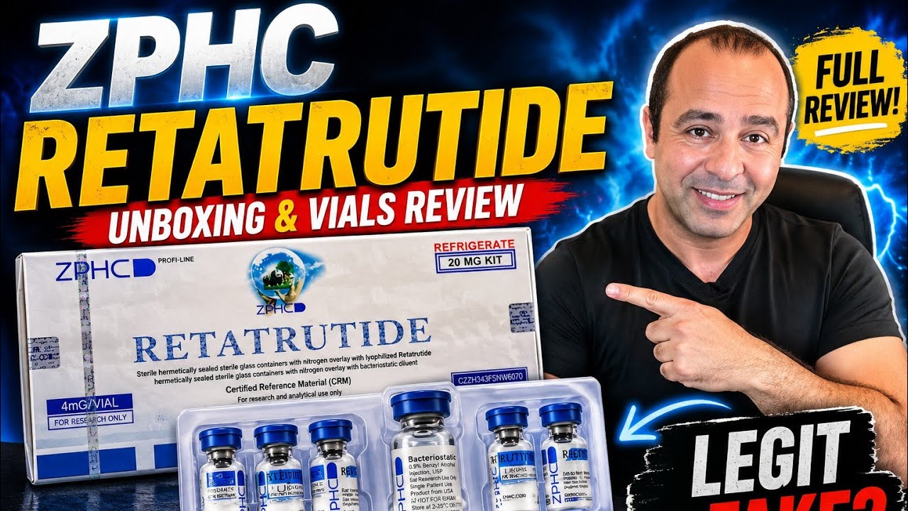 ZPHC Retatrutide unboxing and vials review and automatically
