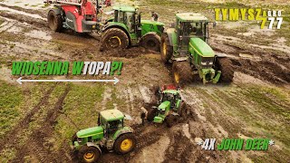 |WIOSENNA WTOPA!?|4x John Deere😮|M'ka siedzi po ramę🙄|GR Richter|