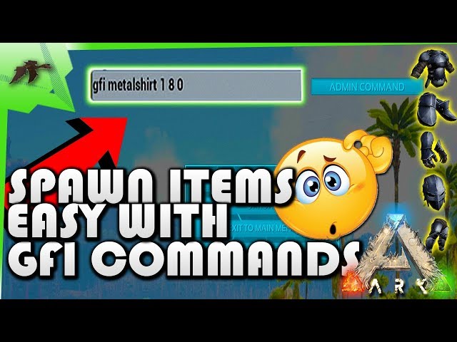 How To Spawn Items Easy Gfi Commands Codes New Admin Commands Ark Survival Evolved Xbox Ps4 Pc Youtube