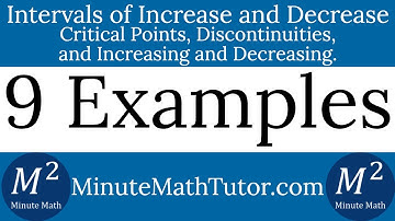 Interval of Increase and Decrease | 9 Examples
