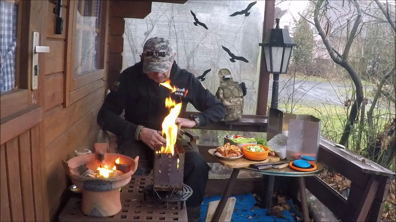 Outdoor kochen in der Tajine