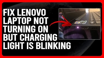 How To Fix Lenovo Laptop Not Turning On But Charging Light Is Blinking (Quick Tutorial You Can Use)