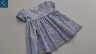 Очень простое раскрой и пошив детского платья