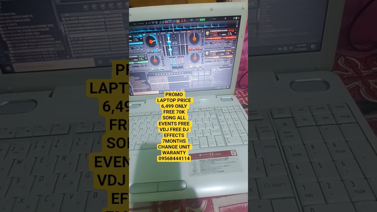 PROMO LAPTOP SALE PRICE 6,499 ONLY FREE 70K SONG ALL EVENTZ FREE VDJ FREE DJ EFFECTZ 09568444114