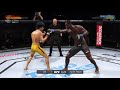 Bruce Lee vs Ovince Saint Preux UFC 4 Simulation