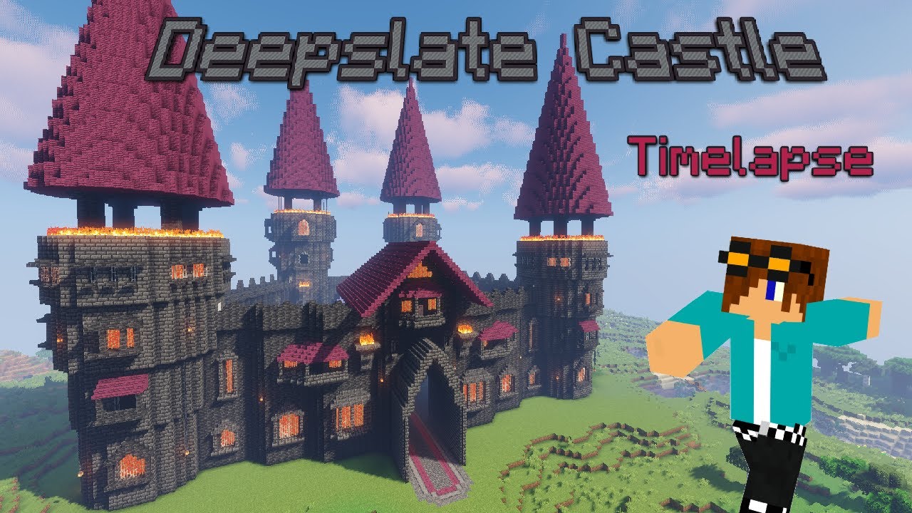 Minecraft 1.17 Deepslate Castle | Survival Timelapse - YouTube