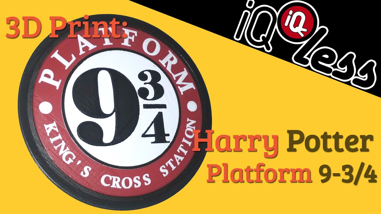 3D Print: Harry Potter Platform 9 and 3/4 - YouTube