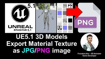 How to bake & export material texture as JPG / PNG - Unreal Engine 5.1 Tutorial