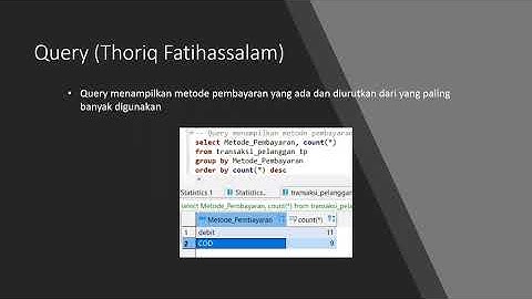 Final Project Sistem Basis Data Kelompok Begadang