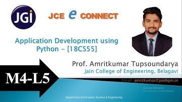 JCE CSE 18CS55 - M4_L5 - Classes and Methods Contd. by Prof. Amritkumar Tupsoundarya