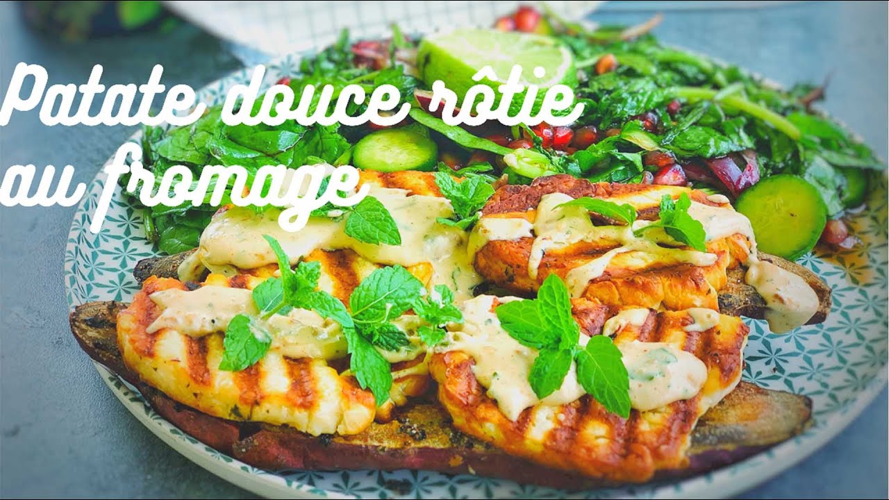 Patate douce rôtie au fromage, Assiette complète et réconfortante par excellence