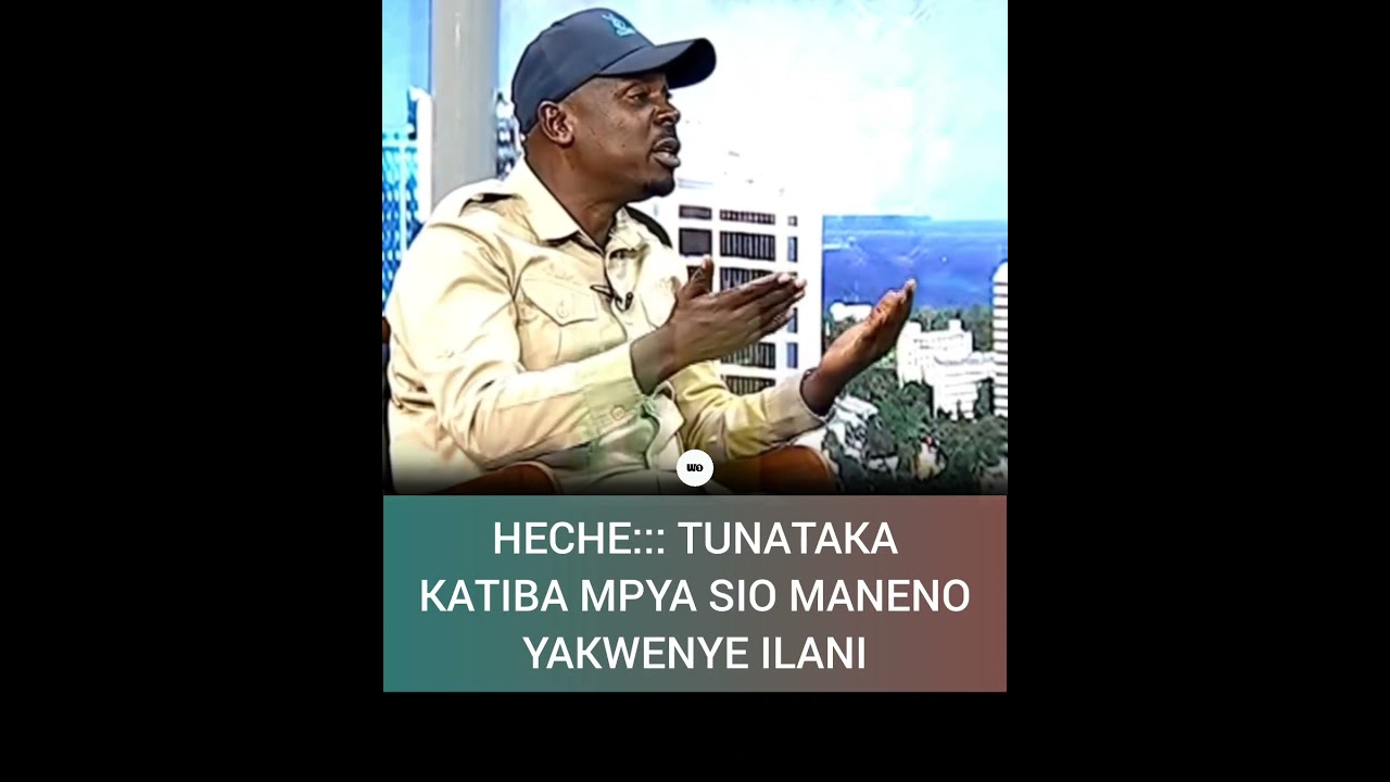 Heche::: Tunataka katiba Mpya , sio maneno ya kwenye ilani #trendingvideo
