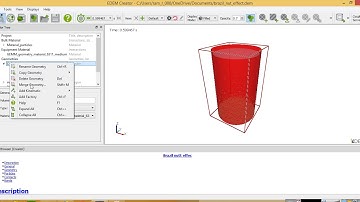 EDEM 2017 tutorial: Setup simple simulation of DEM particles