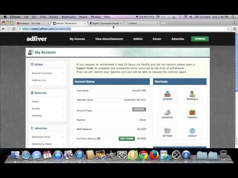 adfiver 1st payment proof instant payment live video