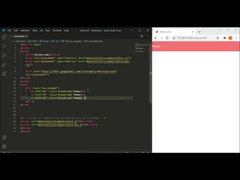 #11 Materialize CSS BreadCrumb~1