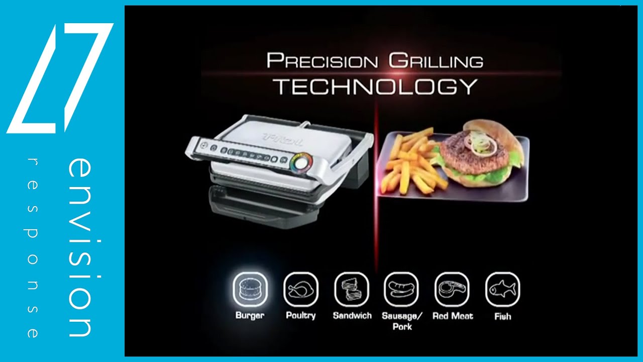 T-fal OptiGrill  Automatic Sensor Cooking Creates the Perfect Meal