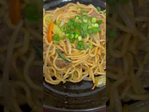 #shorts  牛肉の台湾焼きそばの作り方！！