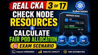Real CKA Question 3 of 17 | Check Node Resources & Calculate Fair Pod Allocation | CKA Exam Practice