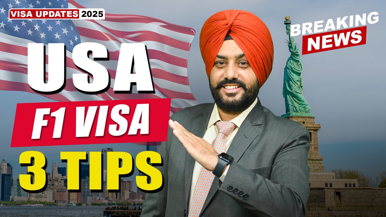 USA F1 VISA 3 TIPS | STUDY VISA UPDATES 2025 | USA CANADA UK - YouTube
