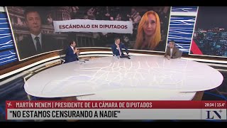 Entrevista exclusiva: Martín Menem con Pablo Rossi y Eduardo Feinmann