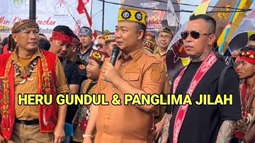 HERU GUNDUL & PANGLIMA JILAH PAWAI BUDAYA DAYAK KABUPATEN KETAPANG