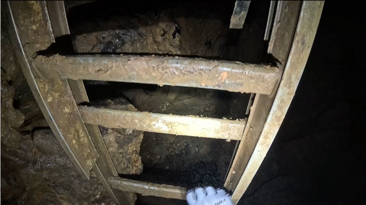 Gated Cave Has Mysterious Blue Hole Inside - YouTube