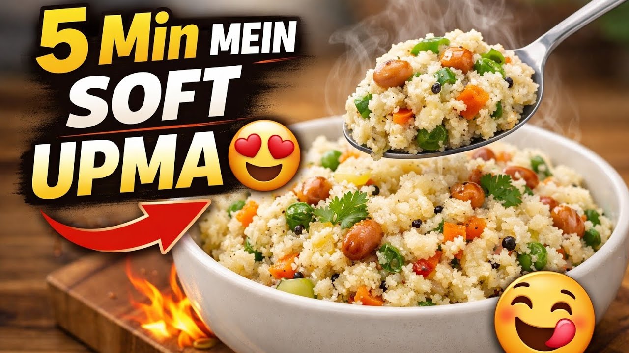 Soft healthy upma kese bnaye