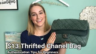 $13 Thrifted Chanel Bag  Authentication Tips for Beginners 