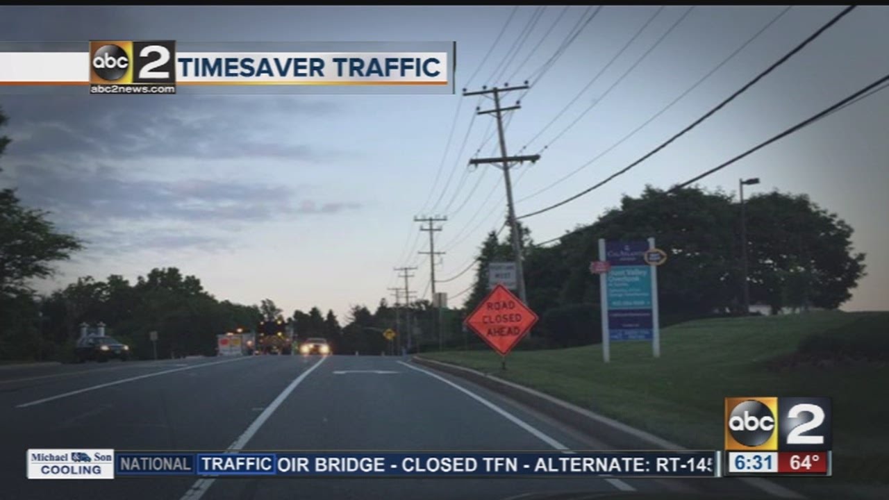 Water main break repairs shut down York Road in Baltimore Co - YouTube