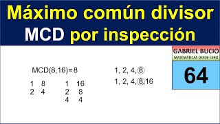 64 - Obtención de MCD por inspección