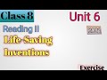 class 8 english unit 6 exercise | class 8 english unit 6 life save|class 8 english unit 6 reading ii