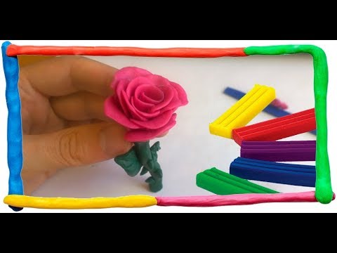 Как сделать розу из пластилина