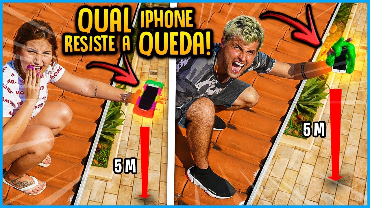 musica para video de familia QUAL IPHONE RESISTE MAIS A QUEDA COM ITENS DA CASA!! [ REZENDE EVIL ]