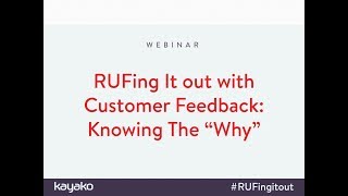 RUFing It out with Customer Feedback  Knowing The Why, with Sean Cramer, Atlassian