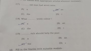 HBSE Annual Exam Answer key Class 10 English Paper Part-2 All Objective Type Solved Set C- 04-04-22