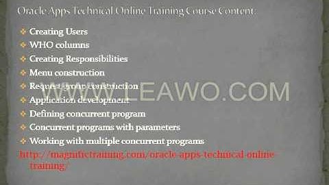 oracle apps technical online training in mumbai@magnific