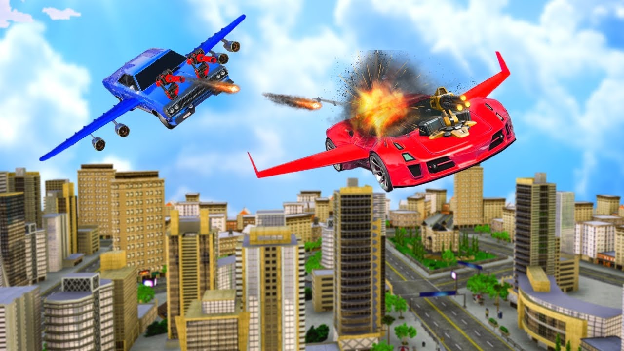 Flying Car Shooting Game: Modern Car Games 2020 - Gameplay Trailer (Android, iOS)