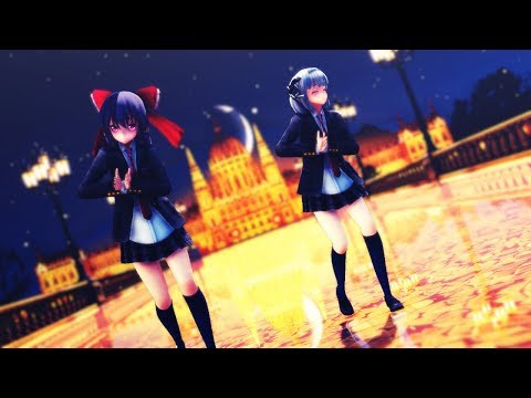 東方MMD　制服霊夢と制服妖夢でブリキノダンス