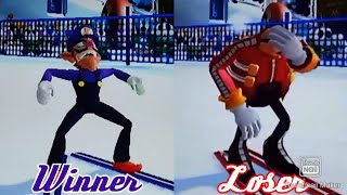 Mario & Sonic At The Olympic Winter Games Dr. Eggman Loses To Waluigi In Individual Large Hill